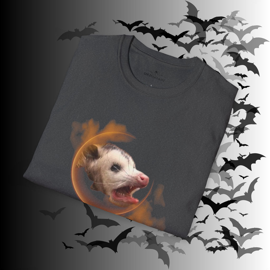 Gothic Screaming Possum T-Shirt — Edgy Humor Tee