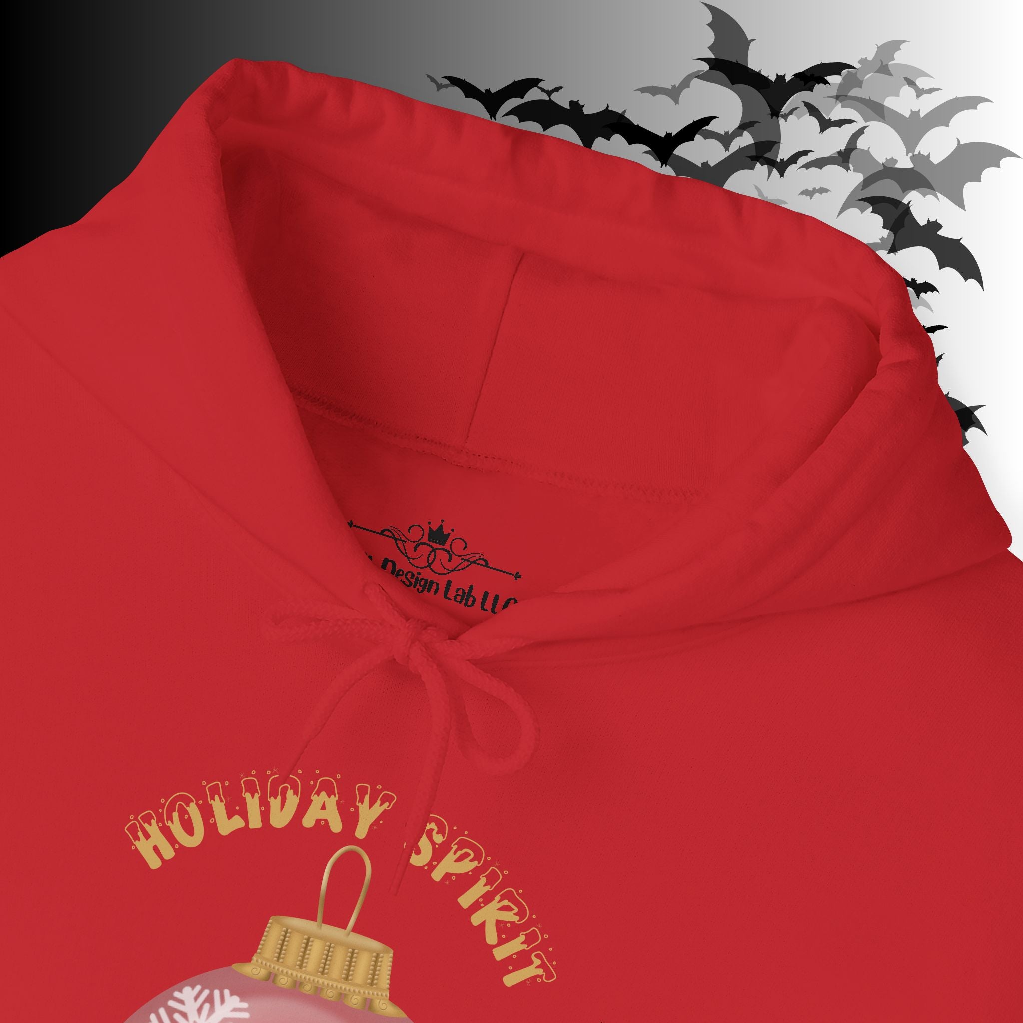 Holiday Spirit Hoodie — Ghost Christmas Ornament Gothmas Pullover