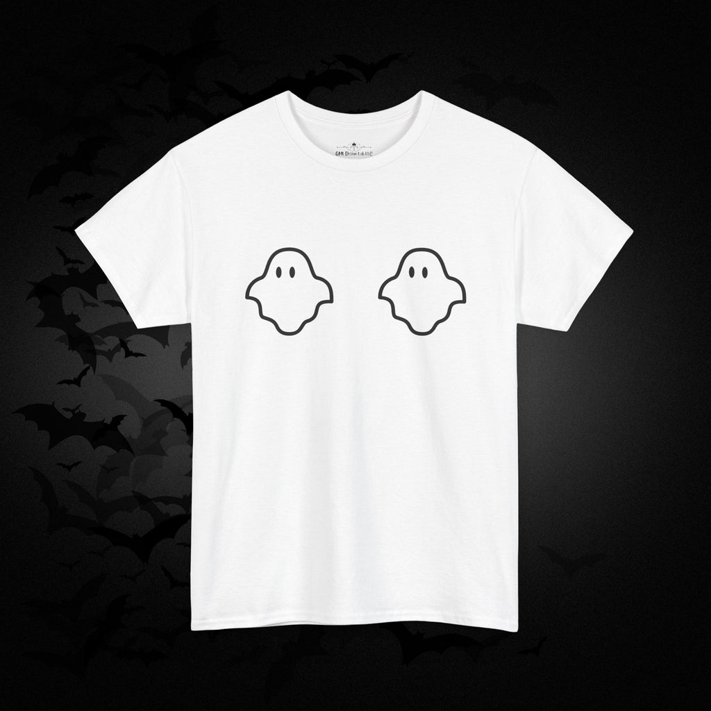 "Boo-bies" Ghost Pun Halloween T-Shirt — Funny Spooky Season Tee