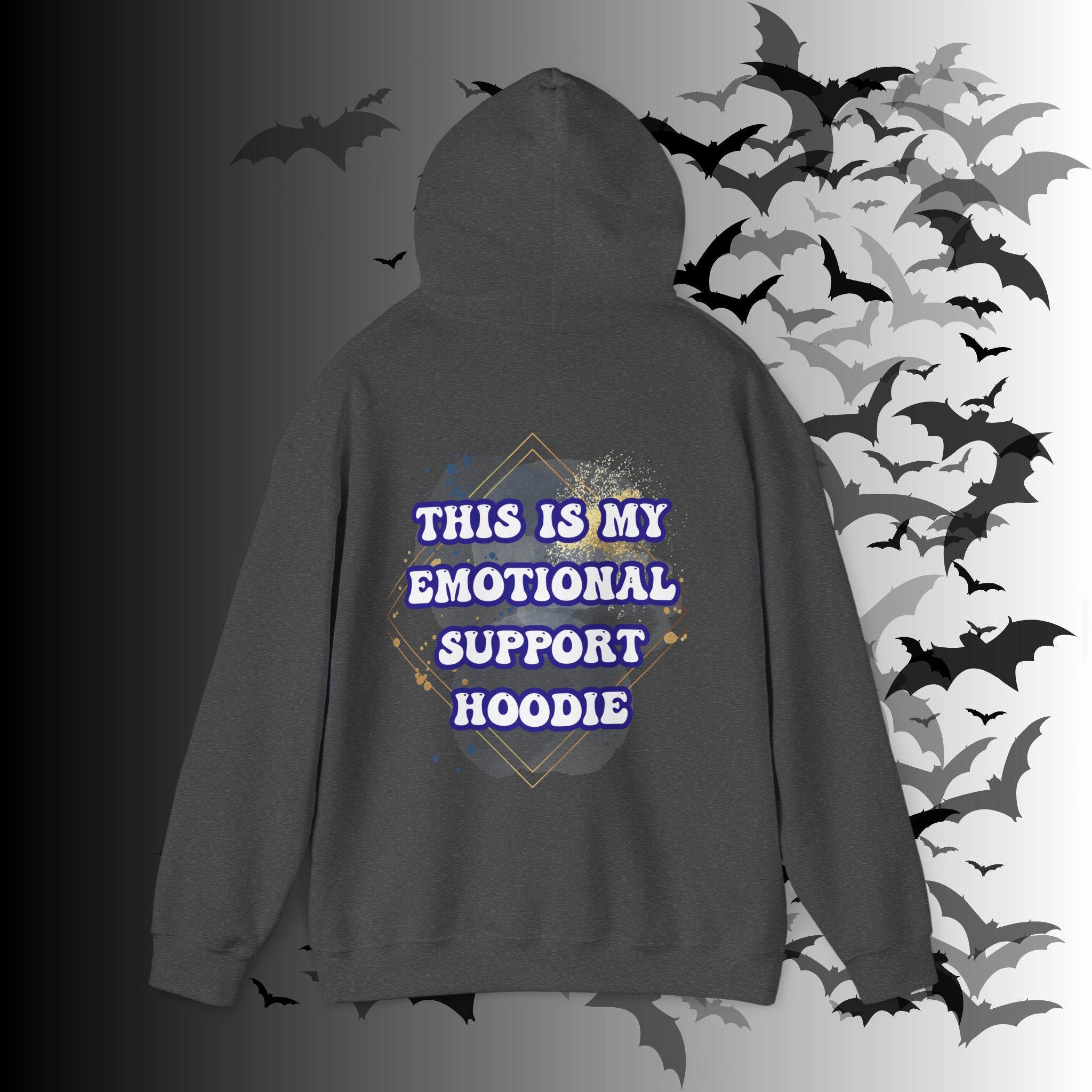 This Is My Emotional Support Hoodie — Funny Back Print Pullover