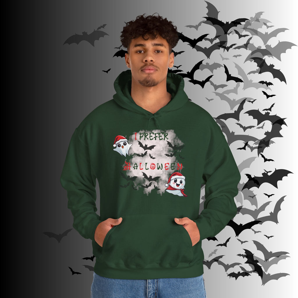 I Prefer Halloween Ghost Hoodie — Kawaii Gothic Christmas