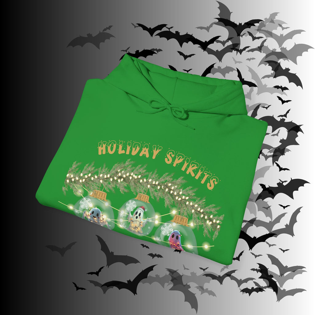 Holiday Spirits Hoodie — Ghost Christmas Ornament Gothmas Pullover