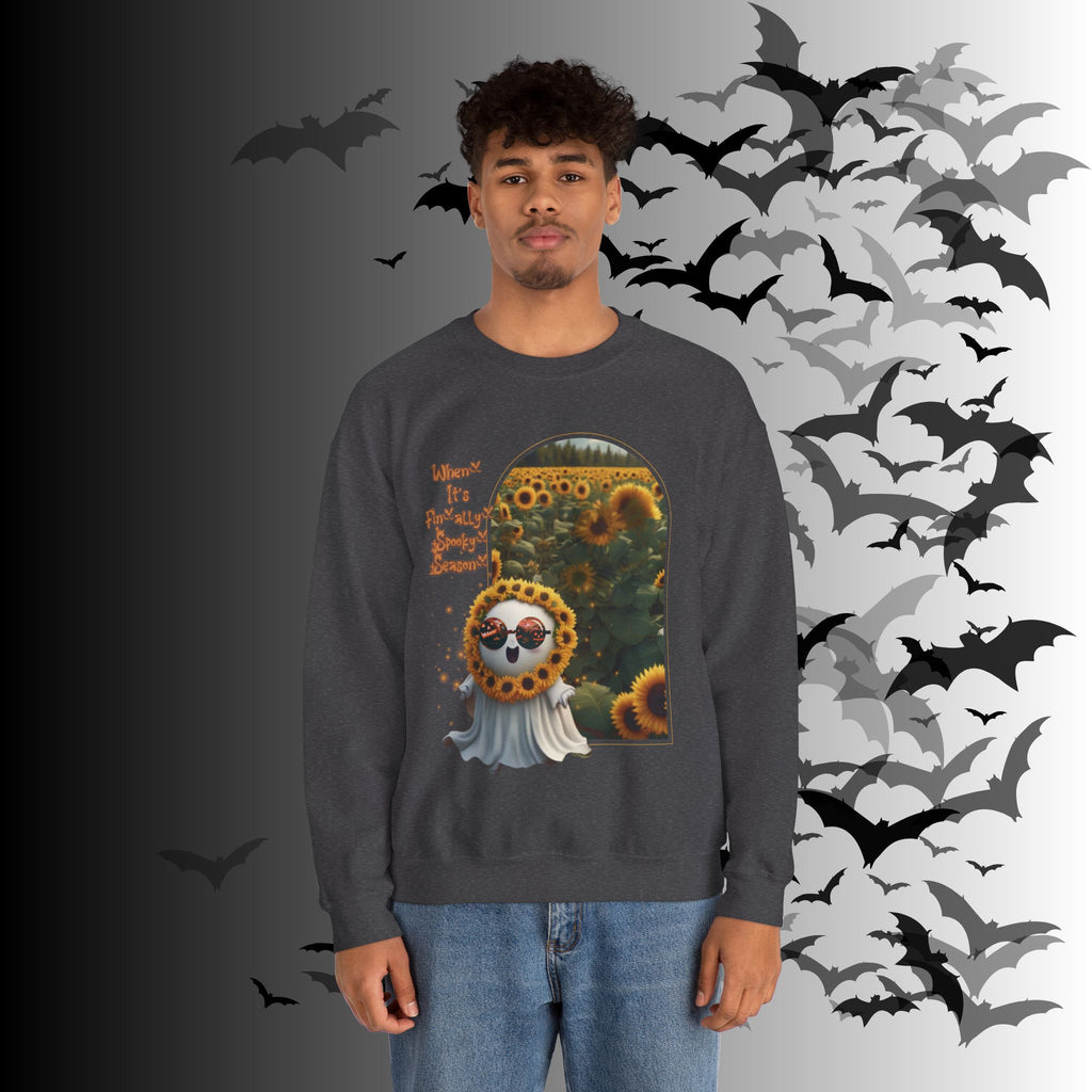Summerween Ghost Crewneck Sweatshirt — When It's Finally Spooky Season