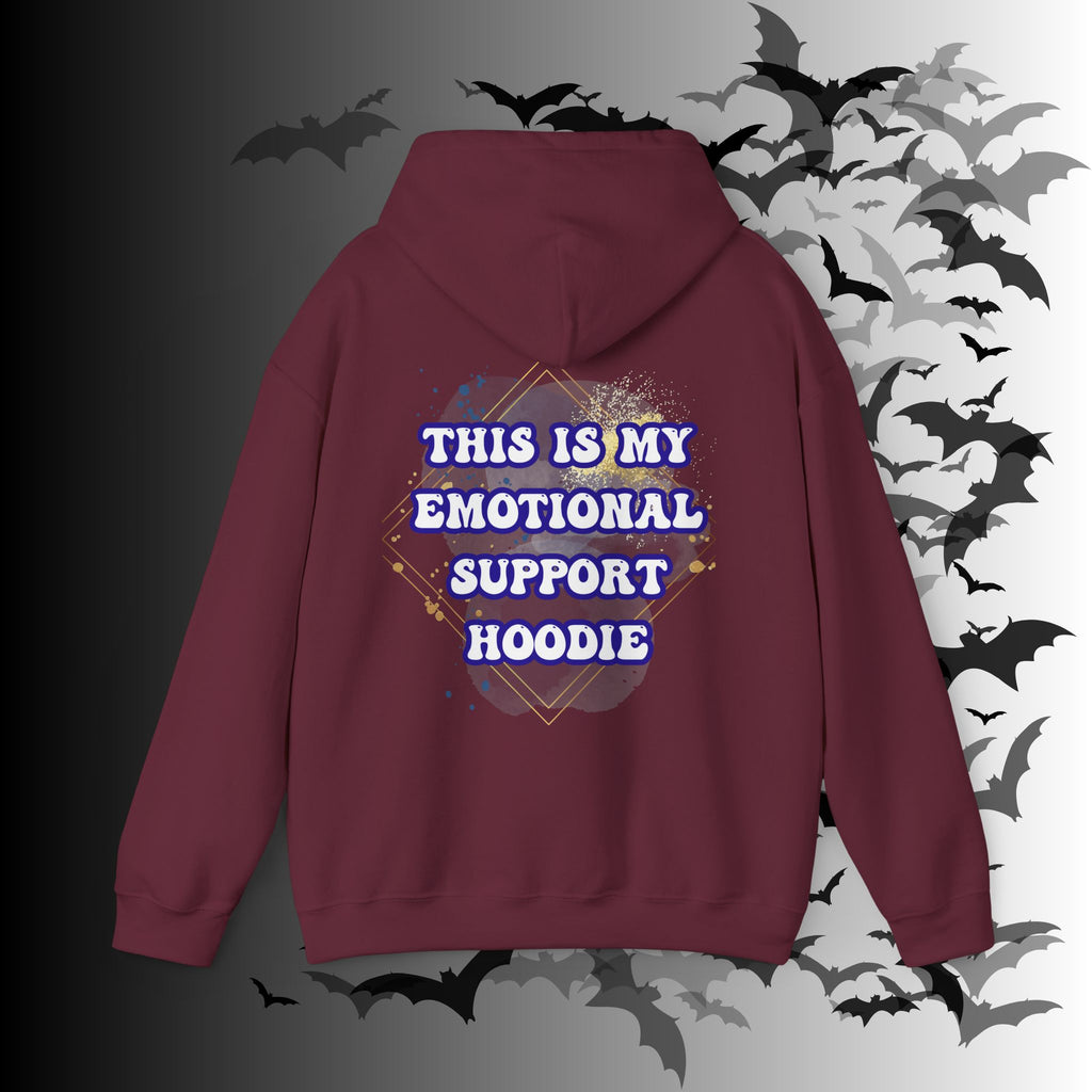 This Is My Emotional Support Hoodie — Funny Back Print Pullover
