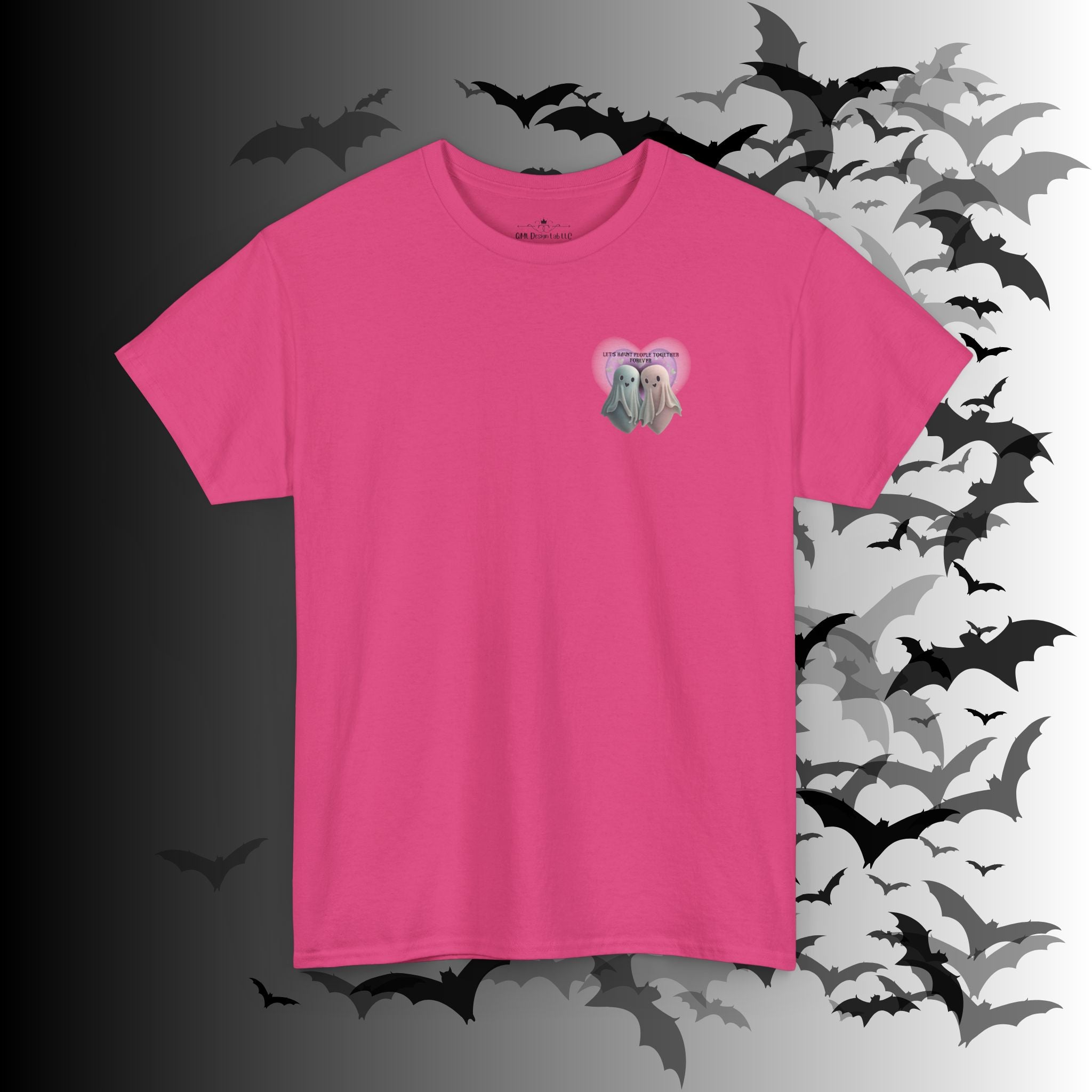 "Let's Haunt People Together Forever" Ghost Couples T-Shirt — Matching Halloween Tee