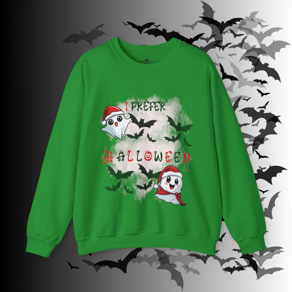 I Prefer Halloween Ghost Crewneck Sweatshirt — Kawaii Gothic Christmas