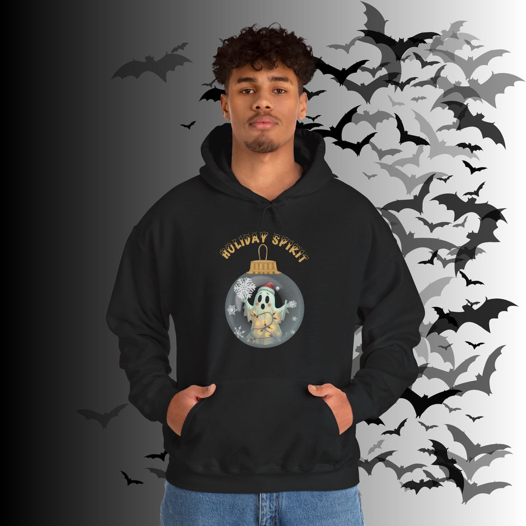 Holiday Spirit Hoodie — Ghost Christmas Ornament Gothmas Pullover