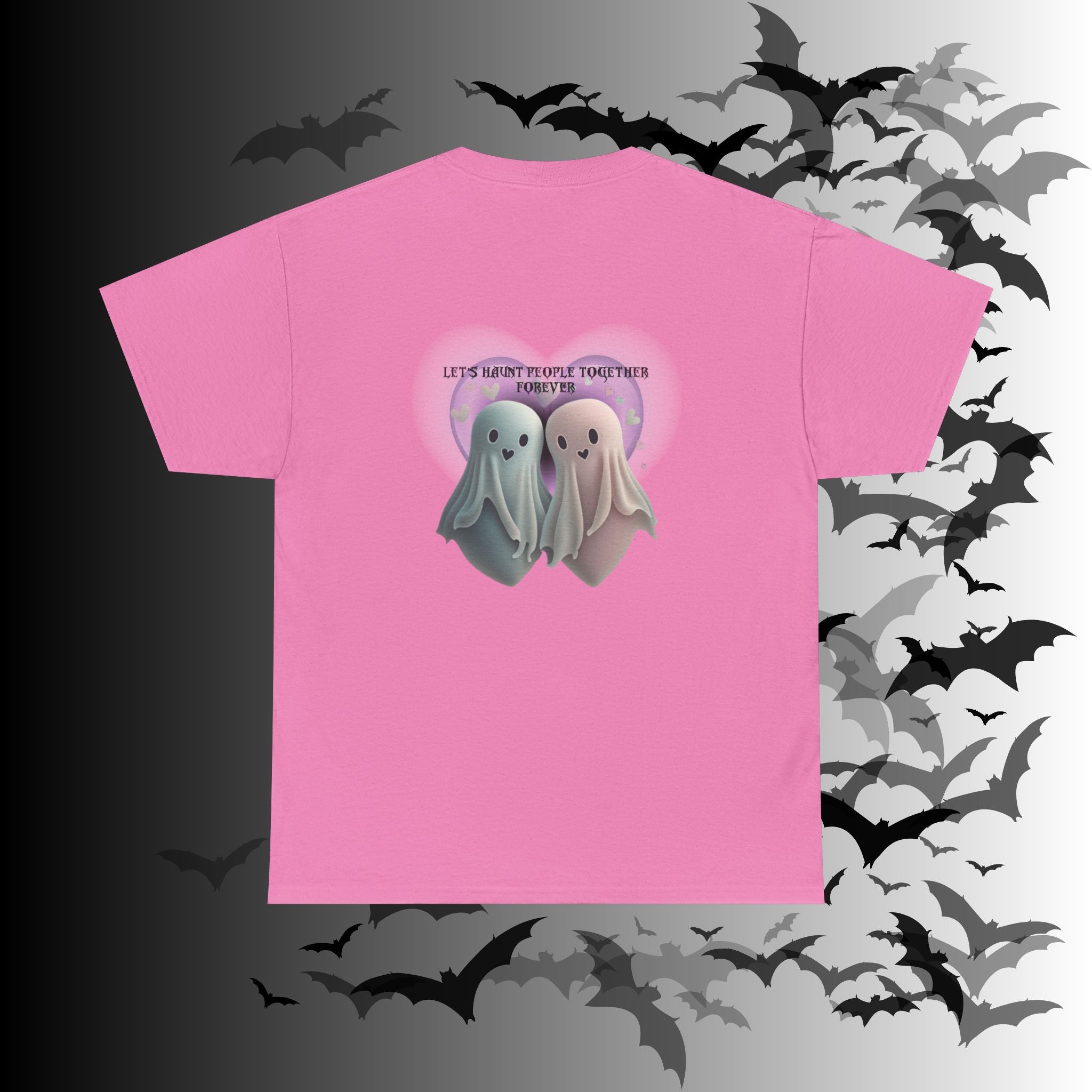 "Let's Haunt People Together Forever" Ghost Couples T-Shirt — Matching Halloween Tee