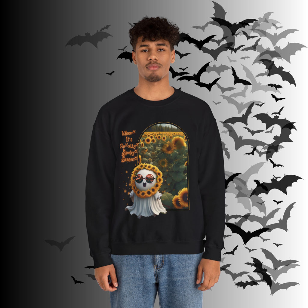 Summerween Ghost Crewneck Sweatshirt — When It's Finally Spooky Season