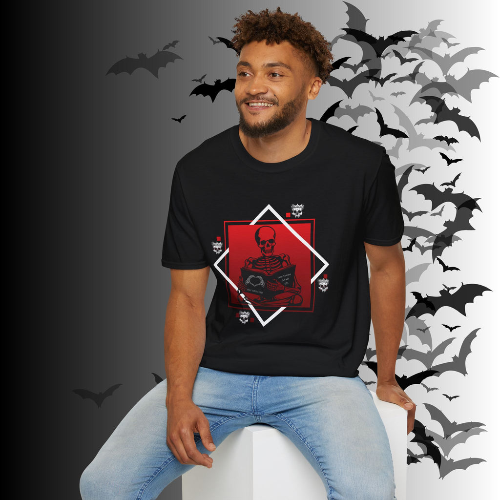 Gothic Skeleton Self Love Club T-Shirt — Dark Academia Graphic Tee