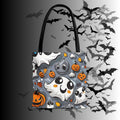 Kawaii Ghost & Pumpkin Halloween Tote Bag — Spooky All-Over Print