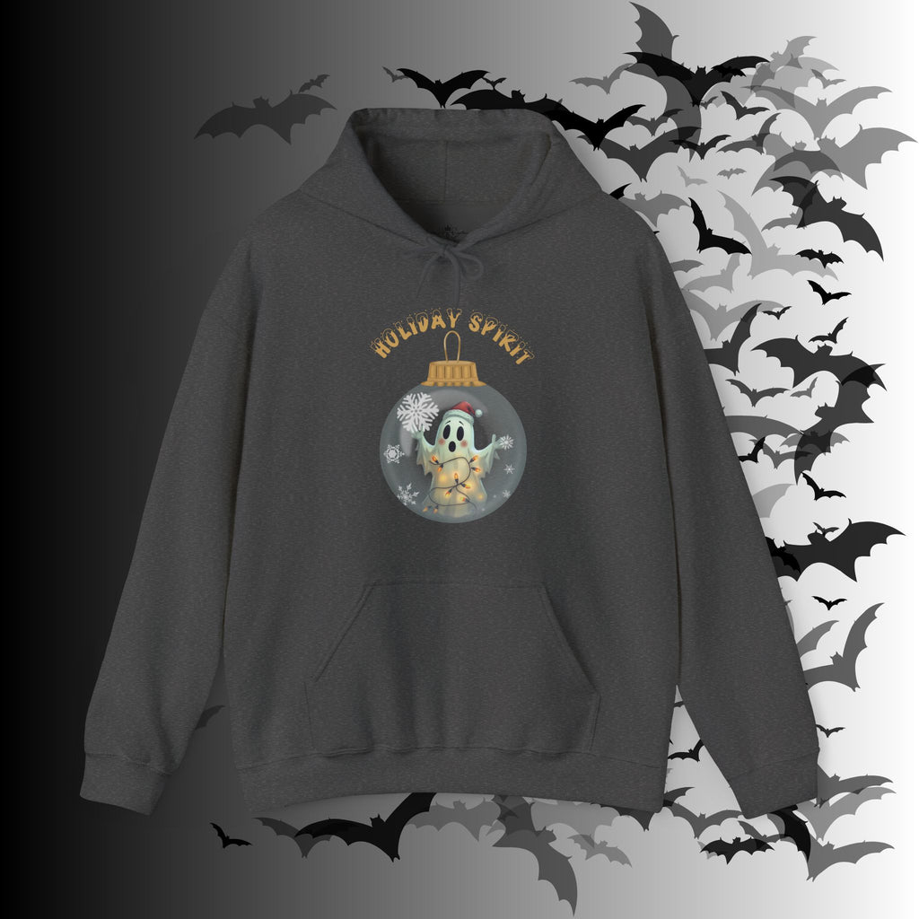 Holiday Spirit Hoodie — Ghost Christmas Ornament Gothmas Pullover