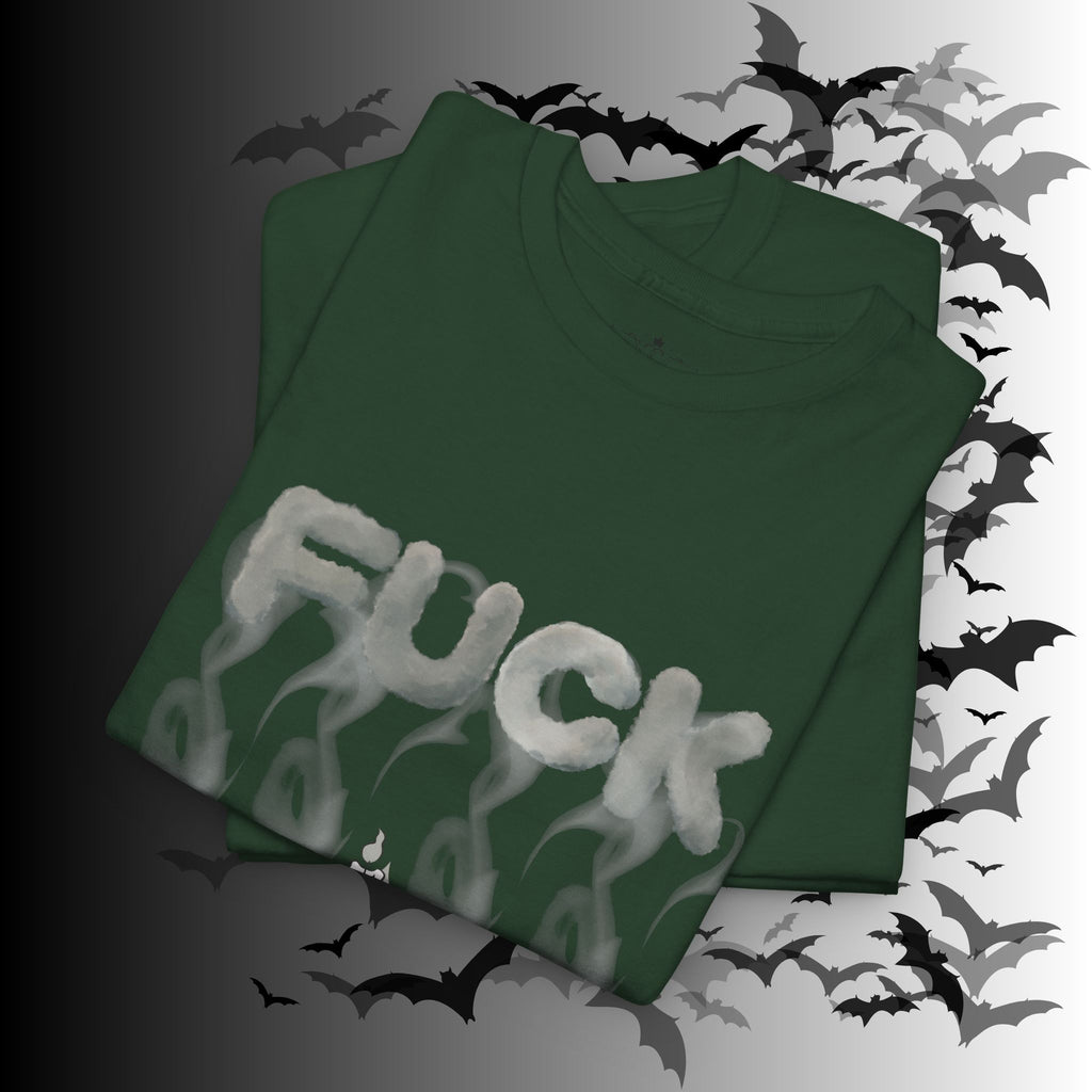 "FUCK" Pentagram Candle Ritual T-Shirt — Goth Humor Occult Tee