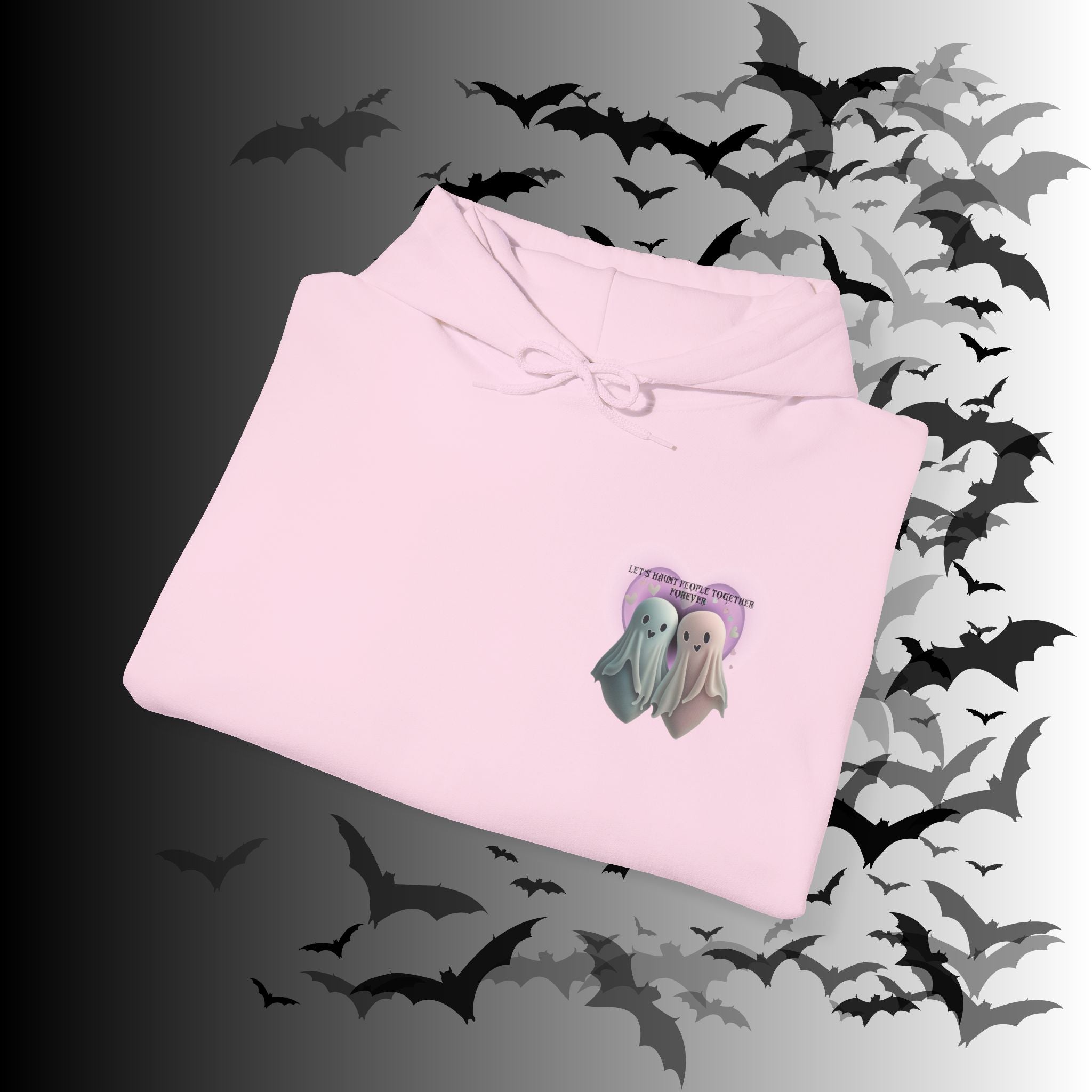 Let's Haunt People Together Forever Hoodie — Gothic Valentine's Couples Ghost