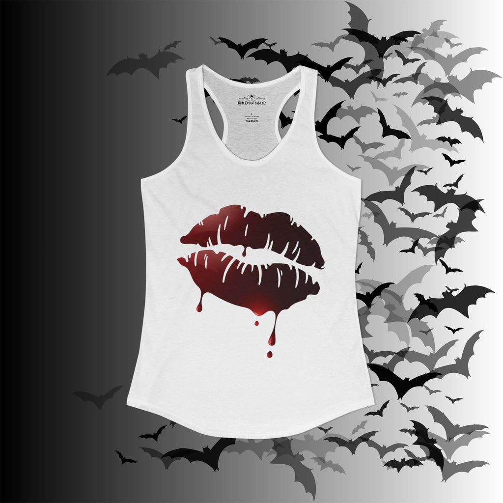 Goth Bloody Kiss Tank Top