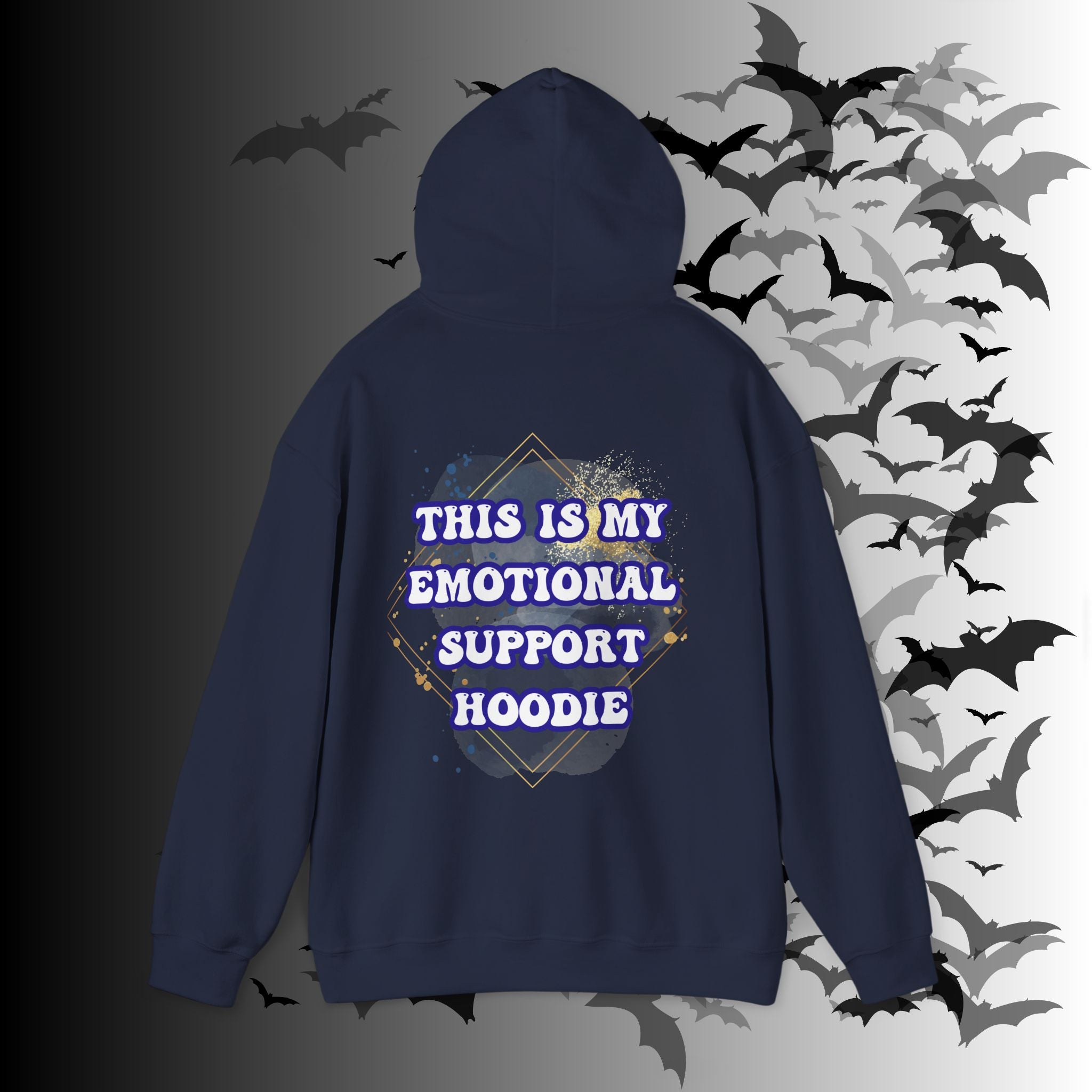This Is My Emotional Support Hoodie — Funny Back Print Pullover