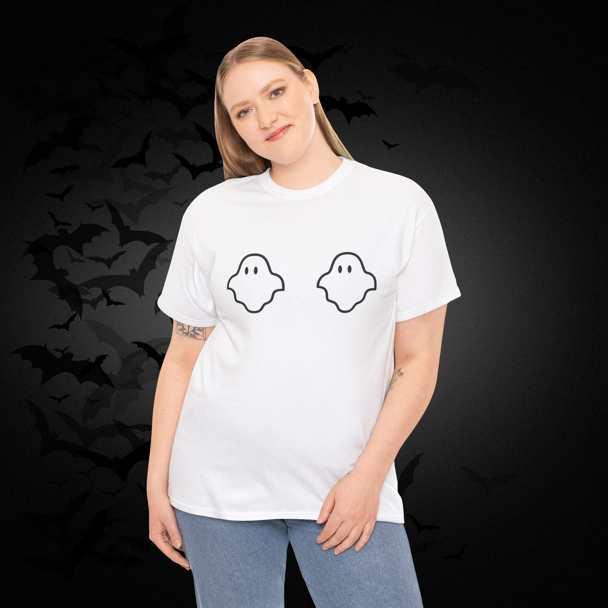 "Boo-bies" Ghost Pun Halloween T-Shirt — Funny Spooky Season Tee