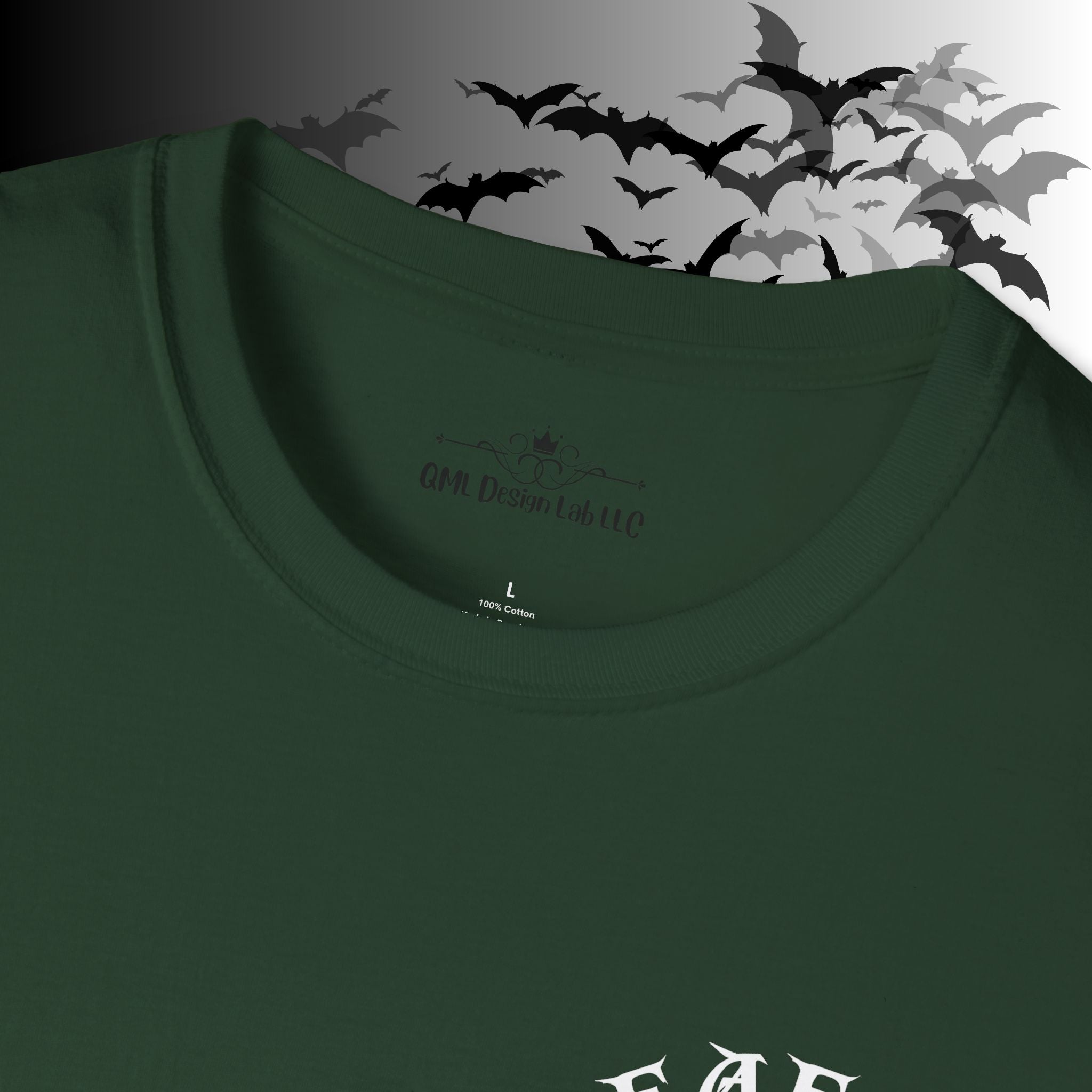 "FAFO" I Identify As A Threat T-Shirt — White Print Front & Back Gothic Tee