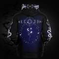 Celestial Serpent All Over Print Hoodie – Midnight Navy