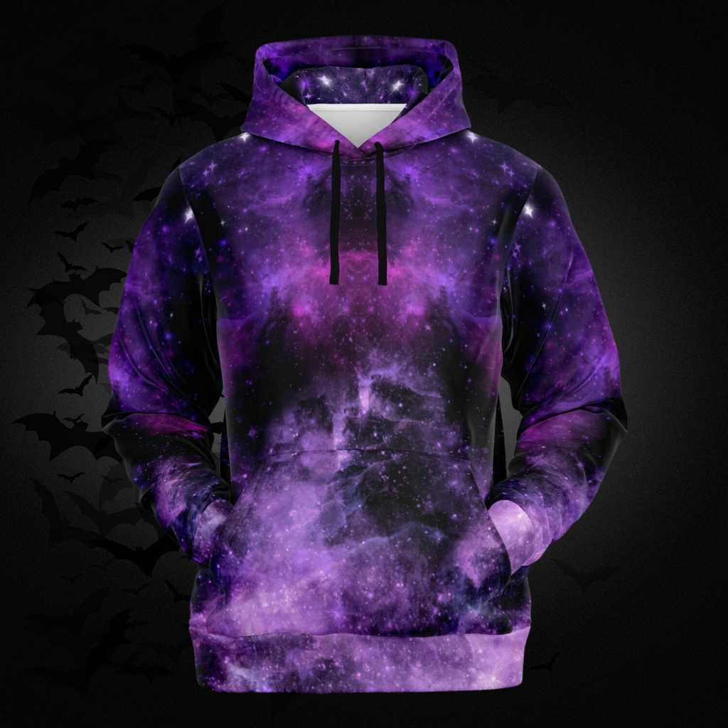 Purple Galaxy All Over Print Hoodie