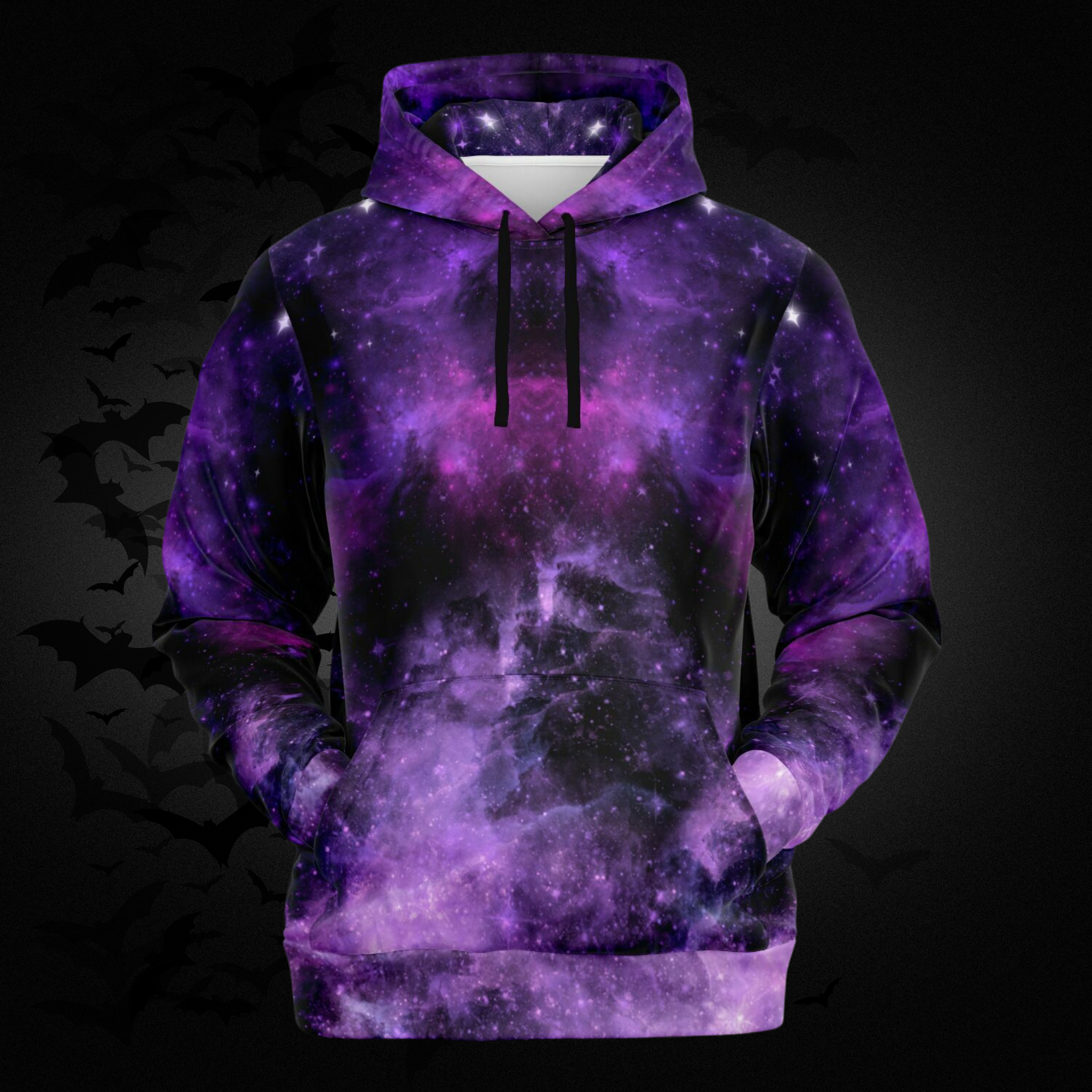 Purple Galaxy All Over Print Hoodie
