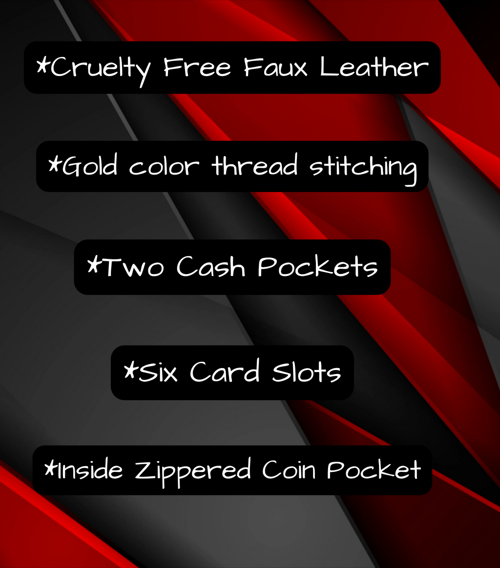 Goth Wallet Dark Academia Celestial Cat Zipper Wallet