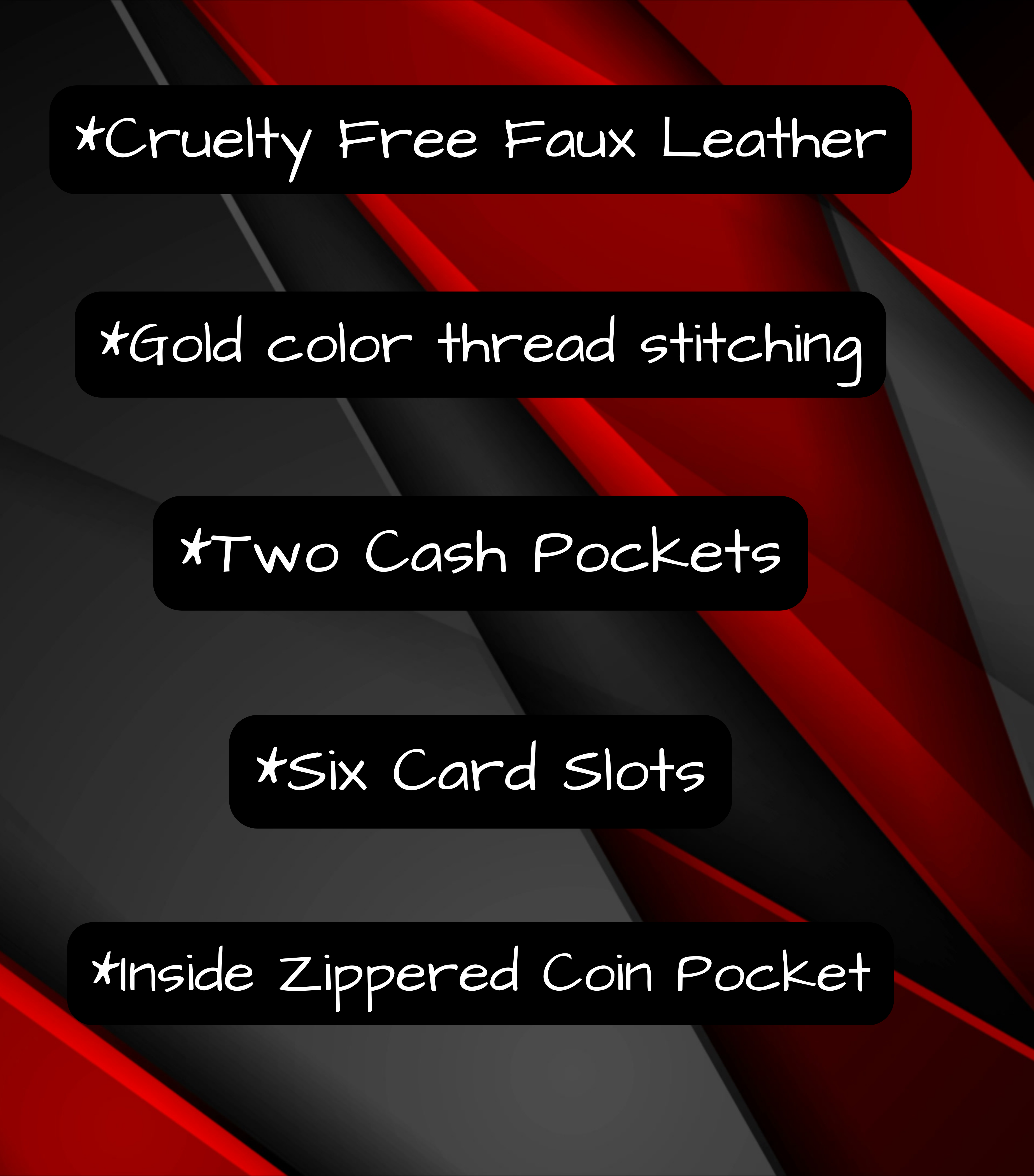 Goth Wallet Dark Academia Celestial Cat Zipper Wallet
