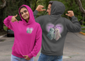 Let's Haunt People Together Forever Hoodie — Gothic Valentine's Couples Ghost