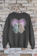 Let's Haunt People Together Forever Crewneck Sweatshirt — Gothic Valentine's Couples Ghost