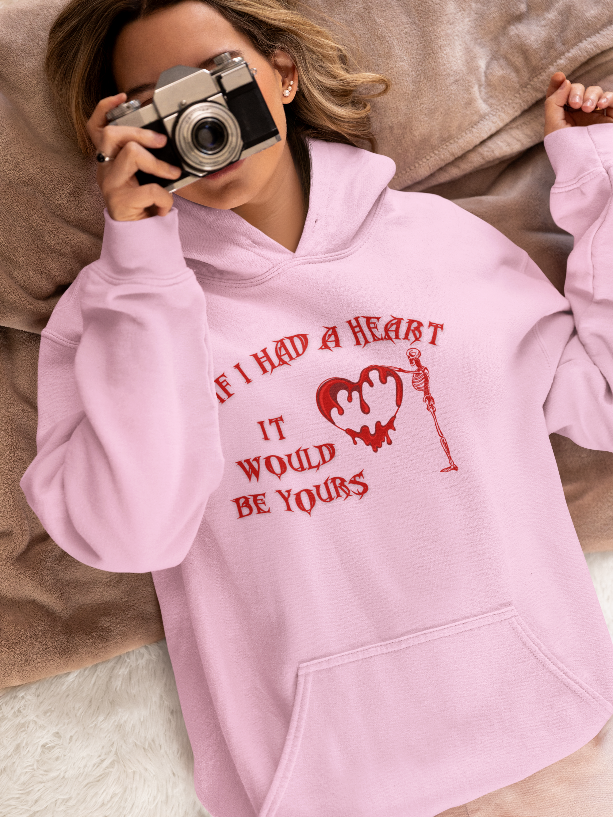 If I Had a Heart It Would Be Yours Hoodie — Gothic Valentine's Day Pullover