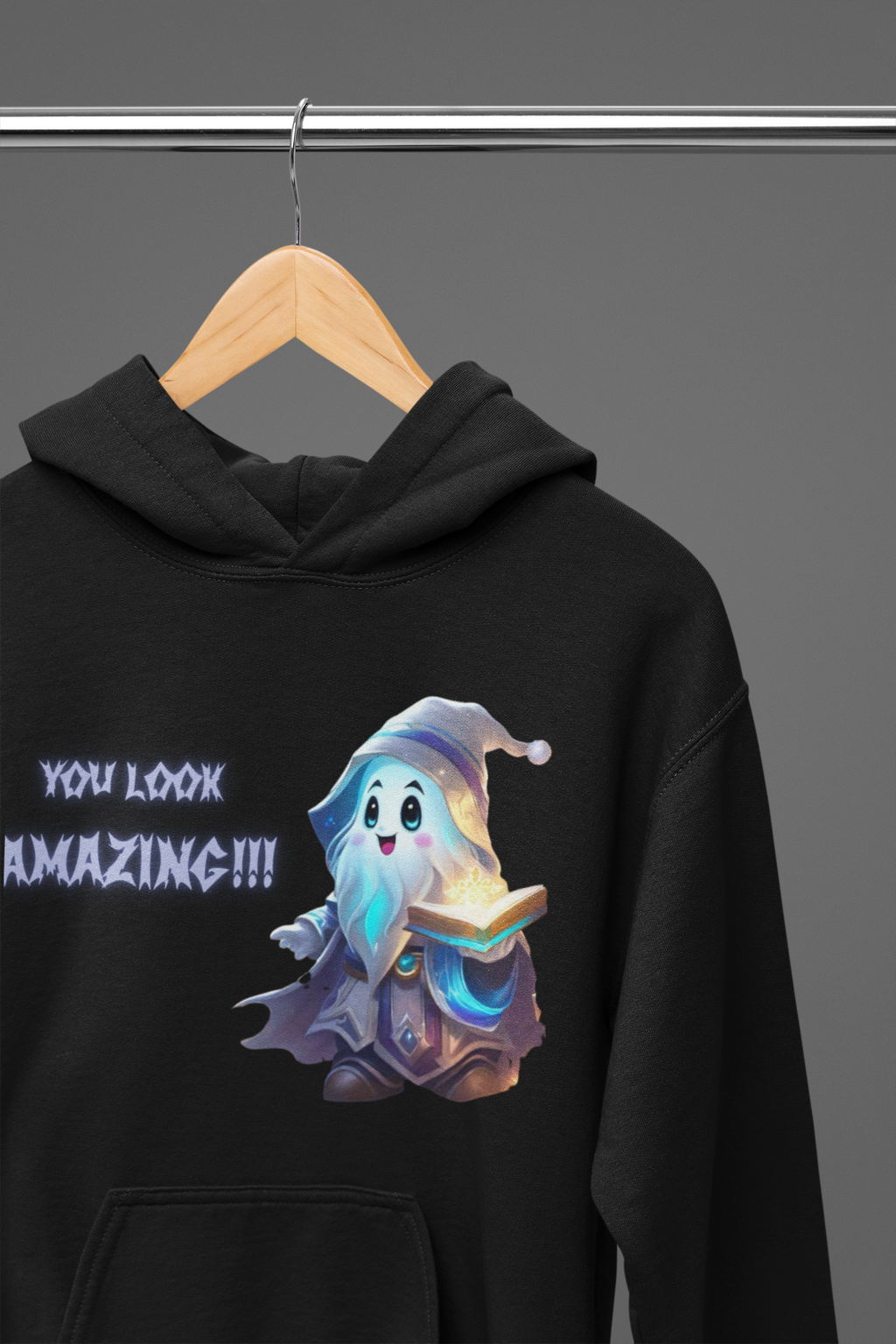 You Look Amazing Wizard Ghost Hoodie — Kawaii Witchy Pullover