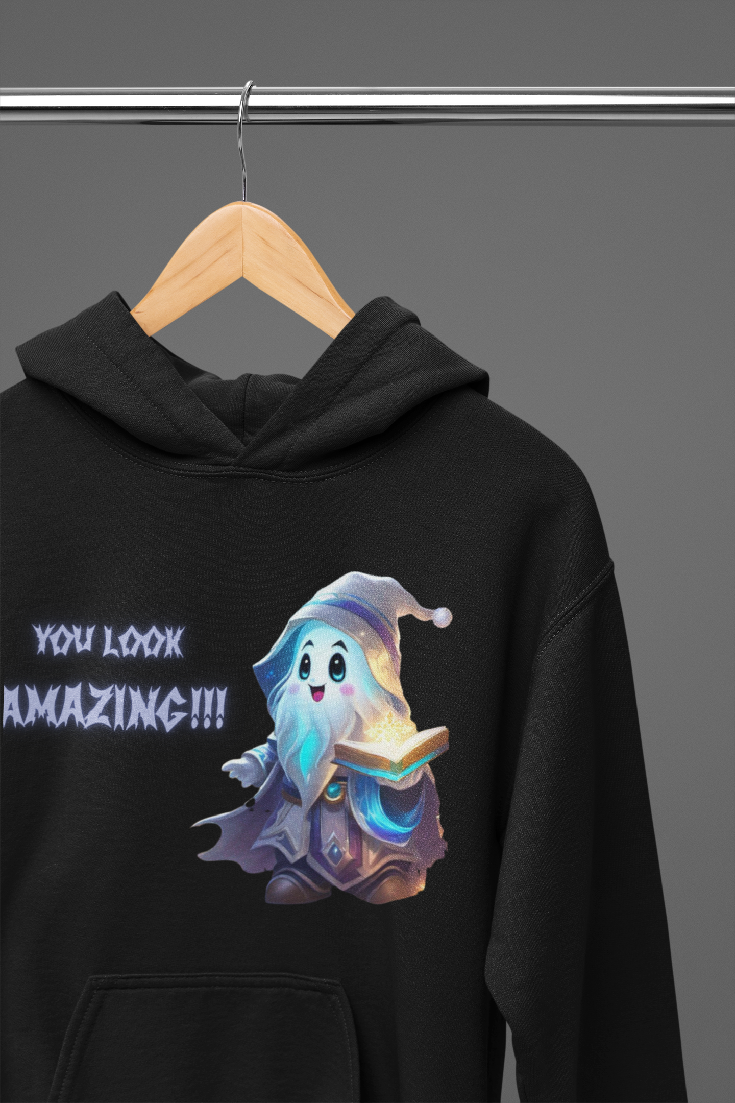 You Look Amazing Wizard Ghost Hoodie — Kawaii Witchy Pullover