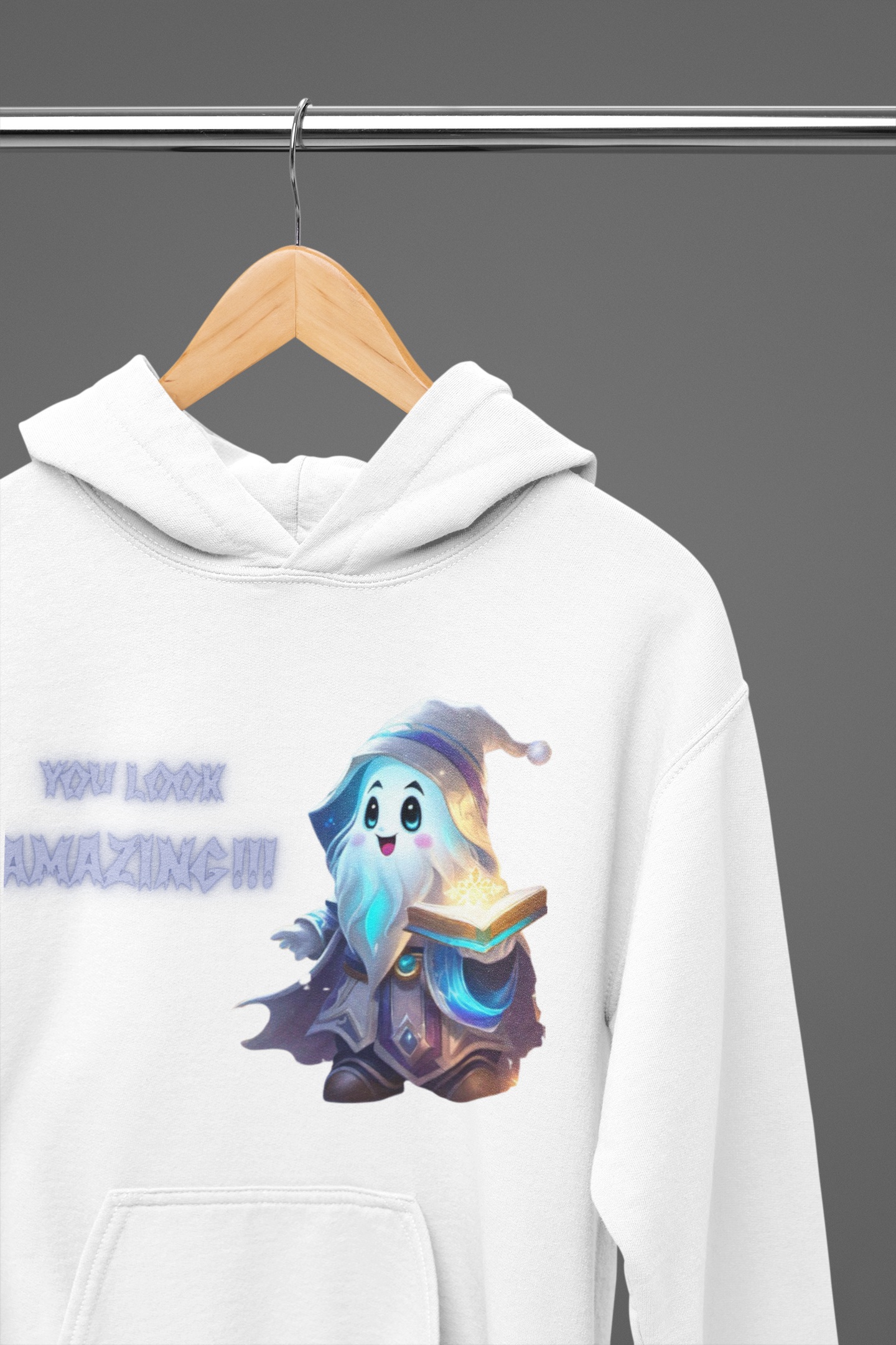 You Look Amazing Wizard Ghost Hoodie — Kawaii Witchy Pullover
