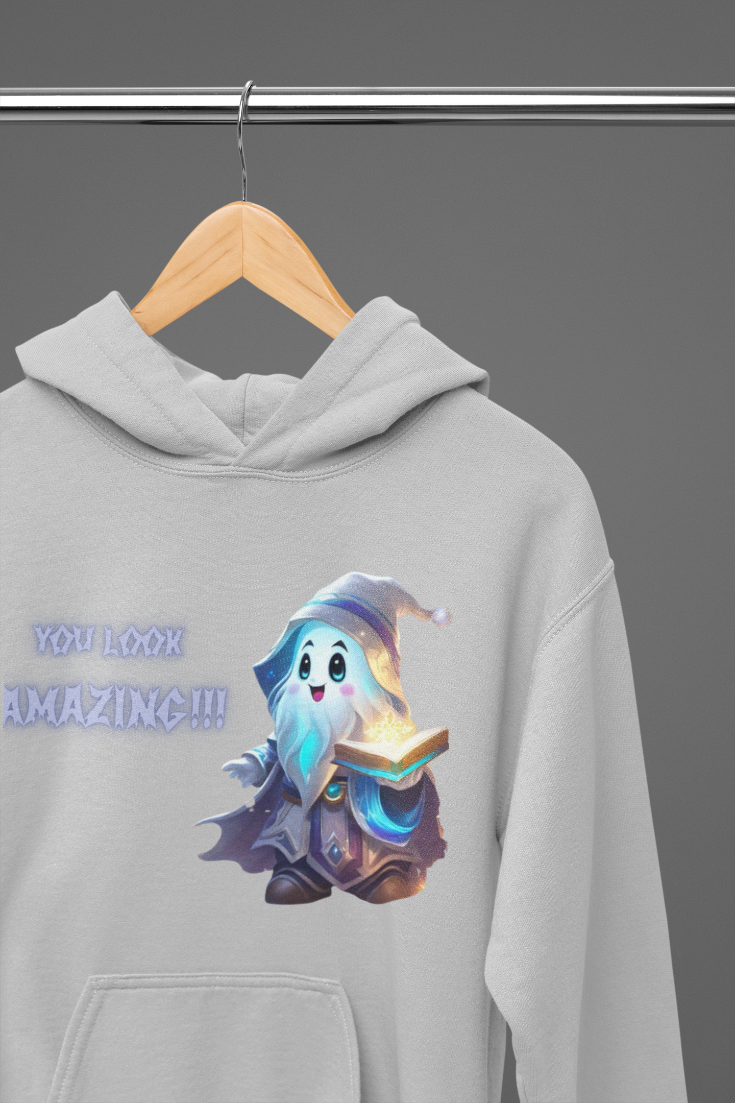You Look Amazing Wizard Ghost Hoodie — Kawaii Witchy Pullover