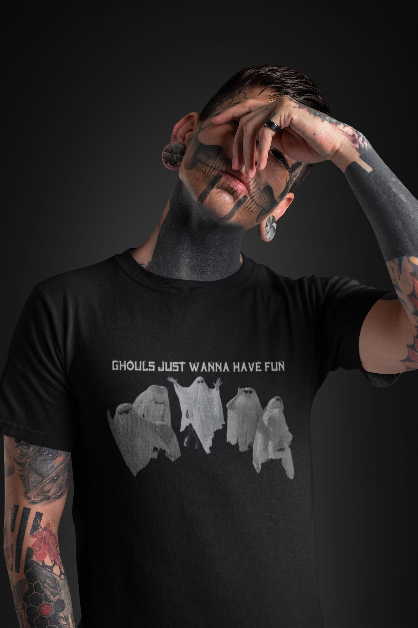 "Ghouls Just Wanna Have Fun" Ghost T-Shirt — Gothic Humor Tee