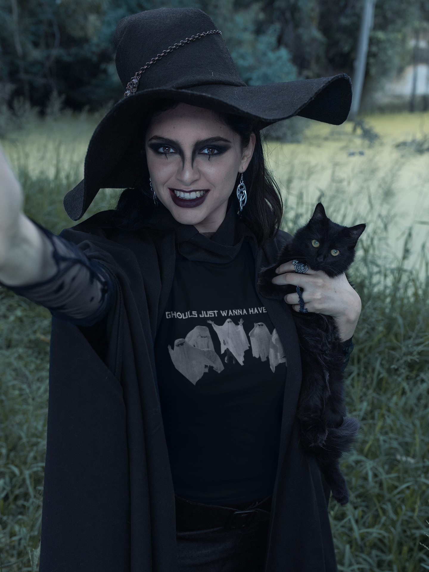 "Ghouls Just Wanna Have Fun" Ghost T-Shirt — Gothic Humor Tee