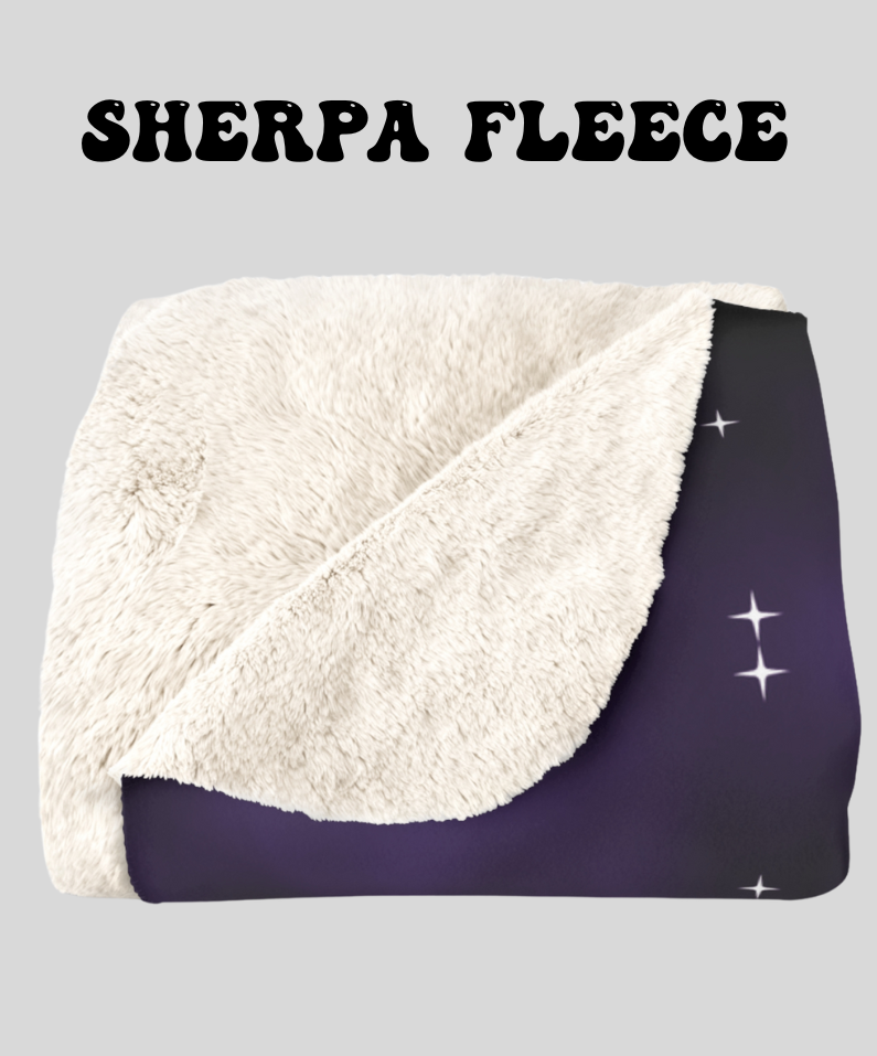 Pastel Goth Celestial Snake Moon Phase Throw Blanket — Pink & Purple Witchy Decor