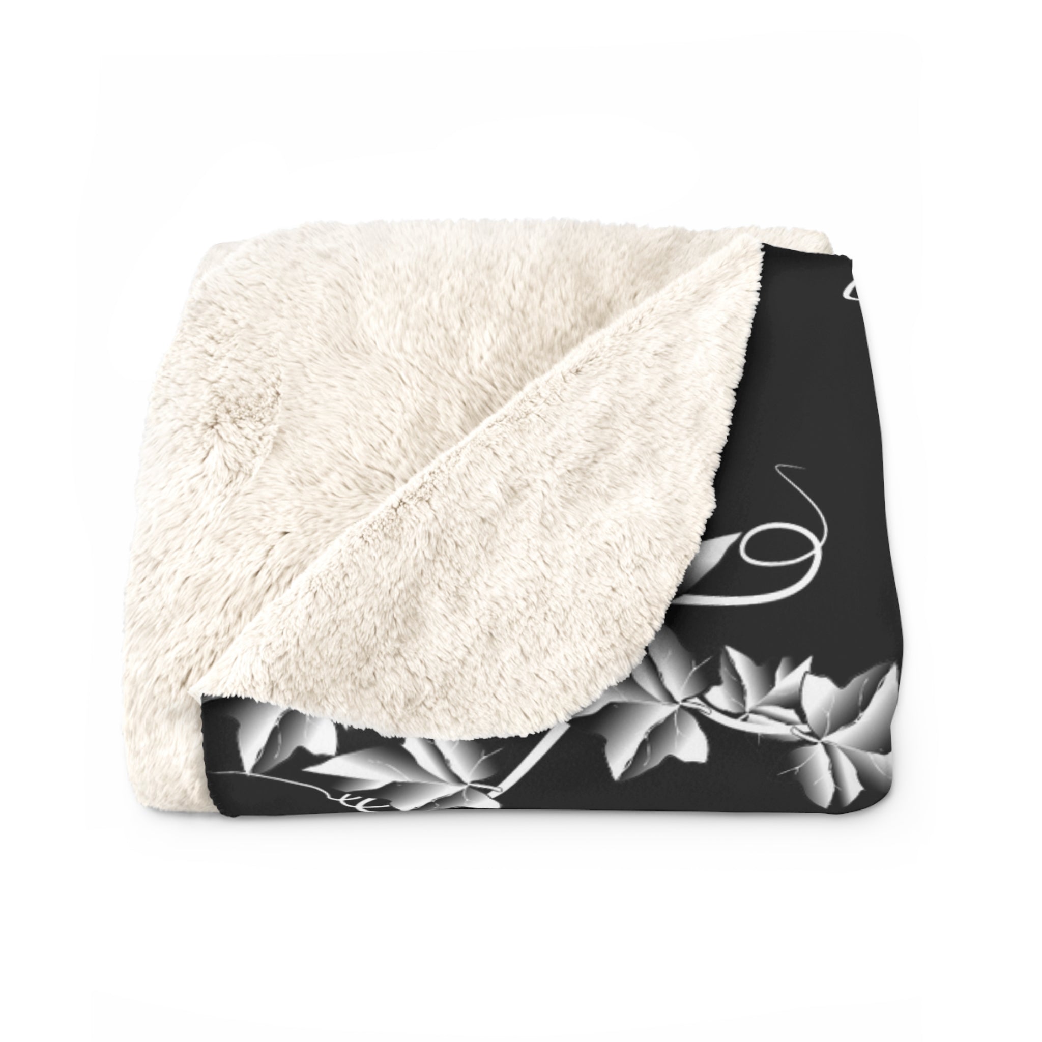 Witchy Luna Moth Pentagram Throw Blanket — Gothic Botanical Home Decor