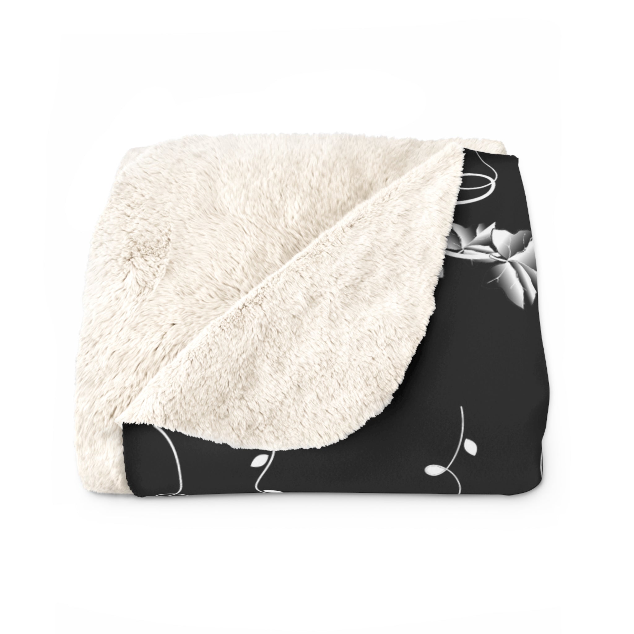 Witchy Luna Moth Pentagram Throw Blanket — Gothic Botanical Home Decor
