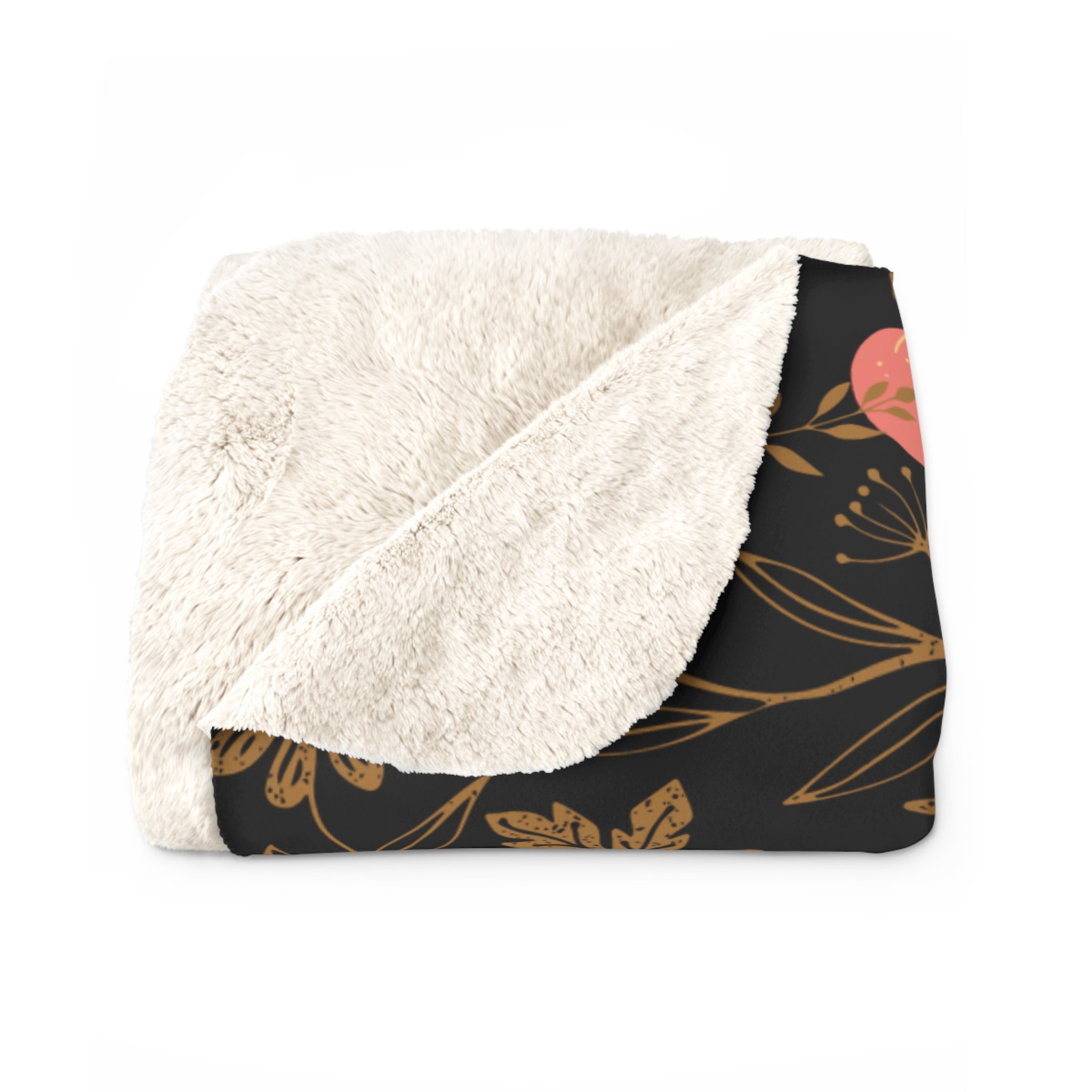 Dark Cottagecore Kawaii Mushroom Throw Blanket — Cozy Autumn Home Decor
