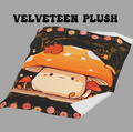 Dark Cottagecore Kawaii Mushroom Throw Blanket — Cozy Autumn Home Decor