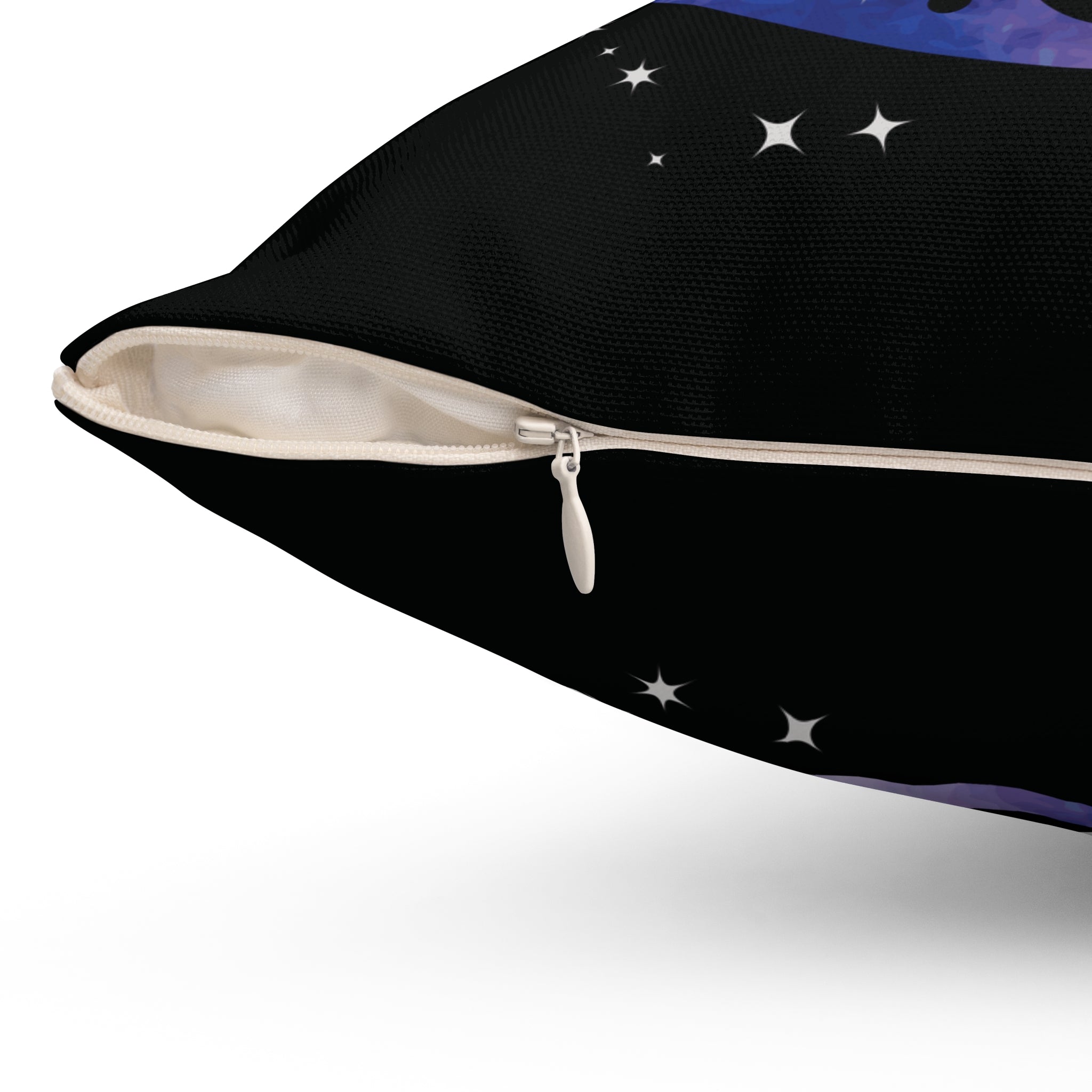 Lunar Love Cats Moon Phases Throw Pillow — Celestial Gothic Dark Home Decor