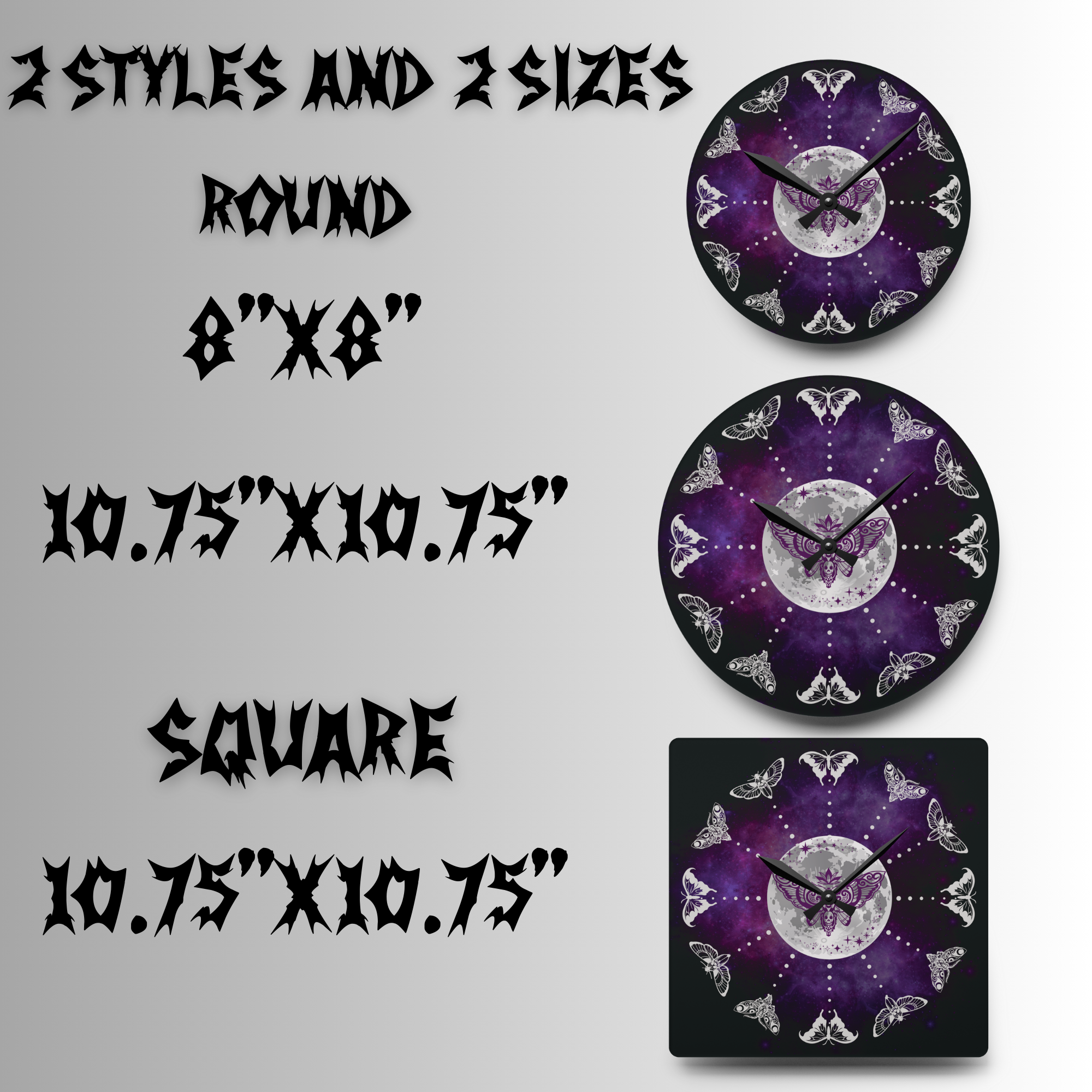 Clock Size Guide