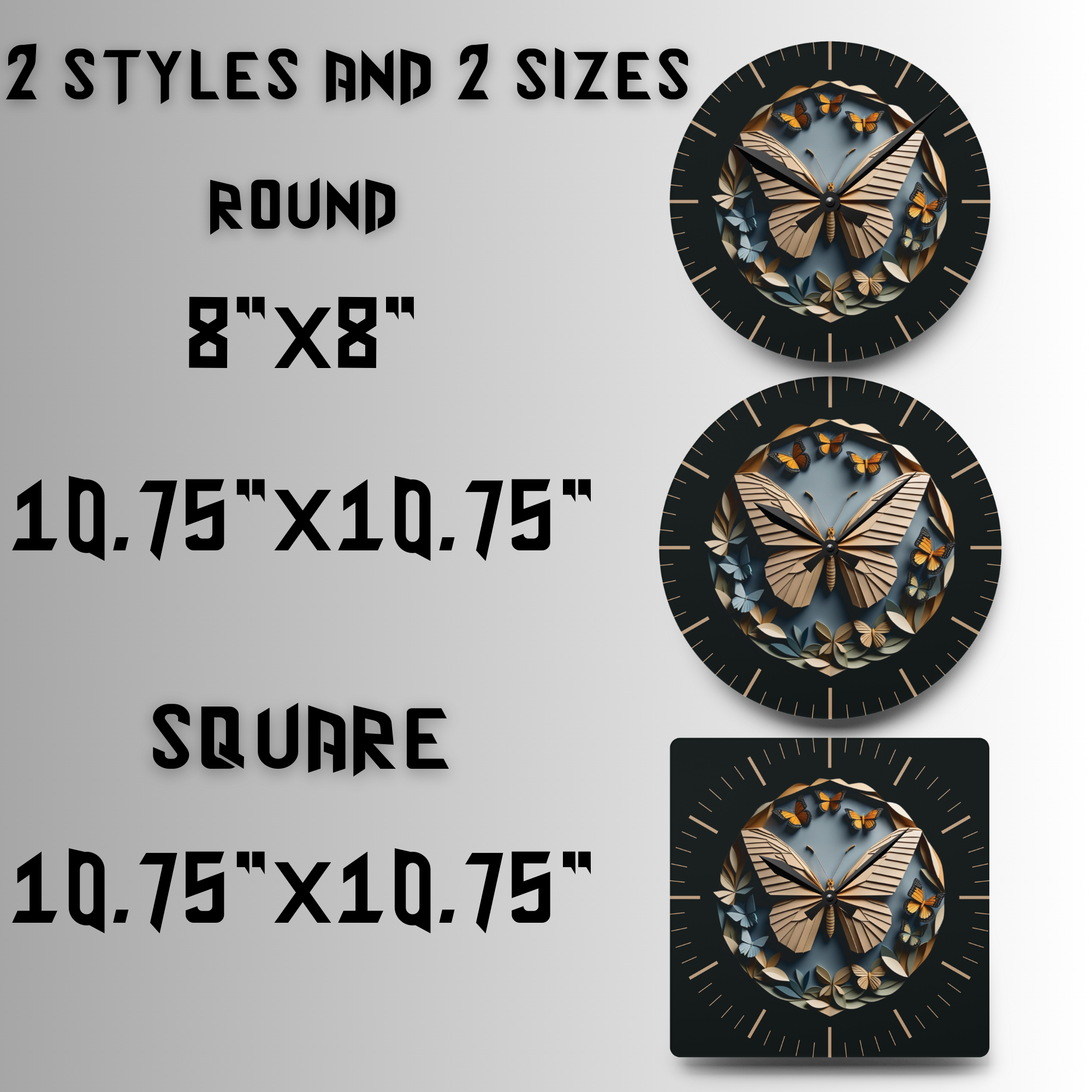 Clock Size Guide