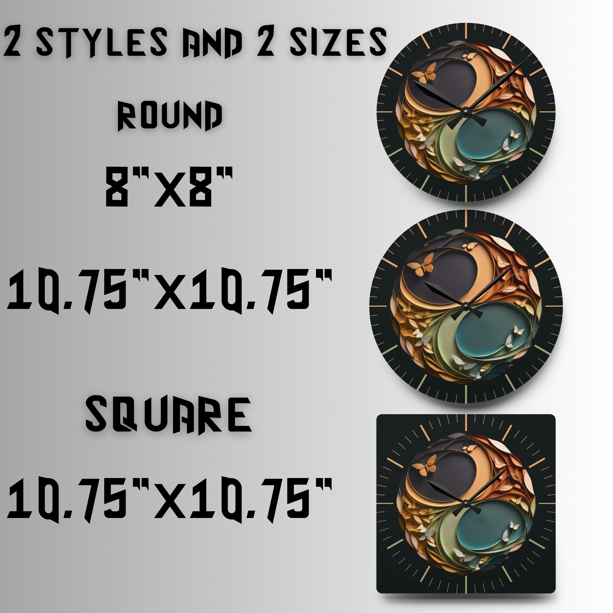 Clock Size Guide