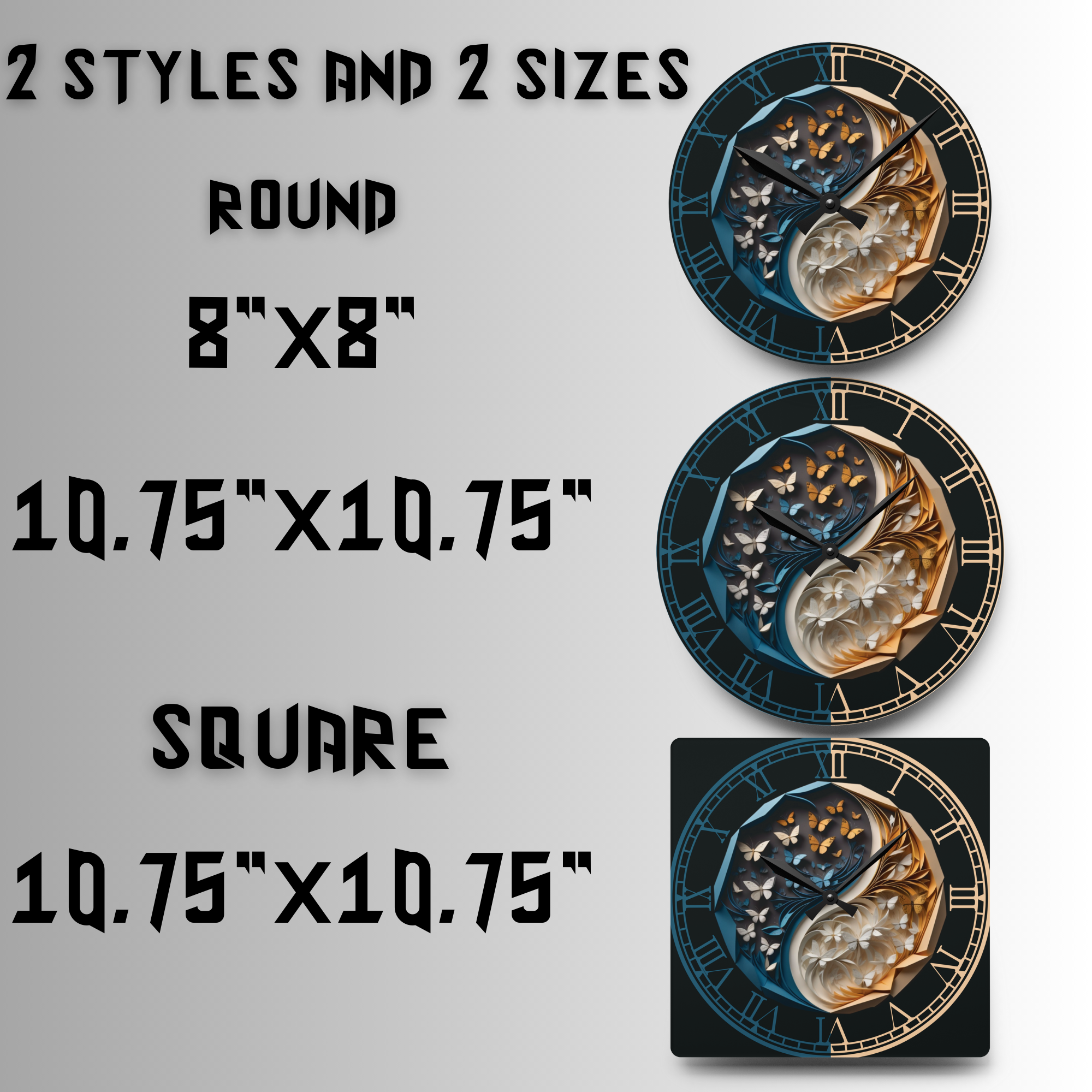 Clock Size Guide