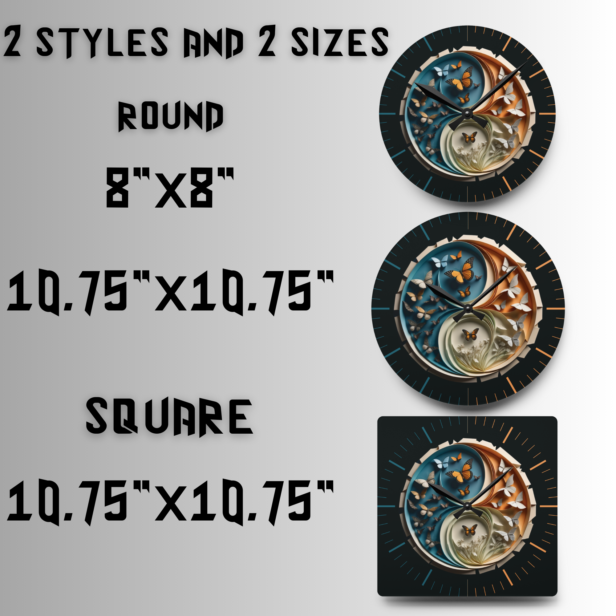Clock Size Guide