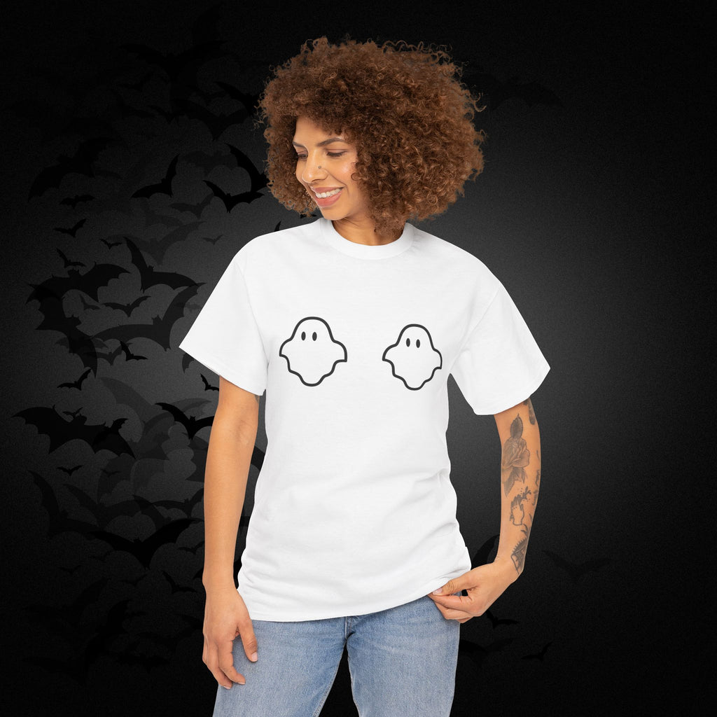 "Boo-bies" Ghost Pun Halloween T-Shirt — Funny Spooky Season Tee