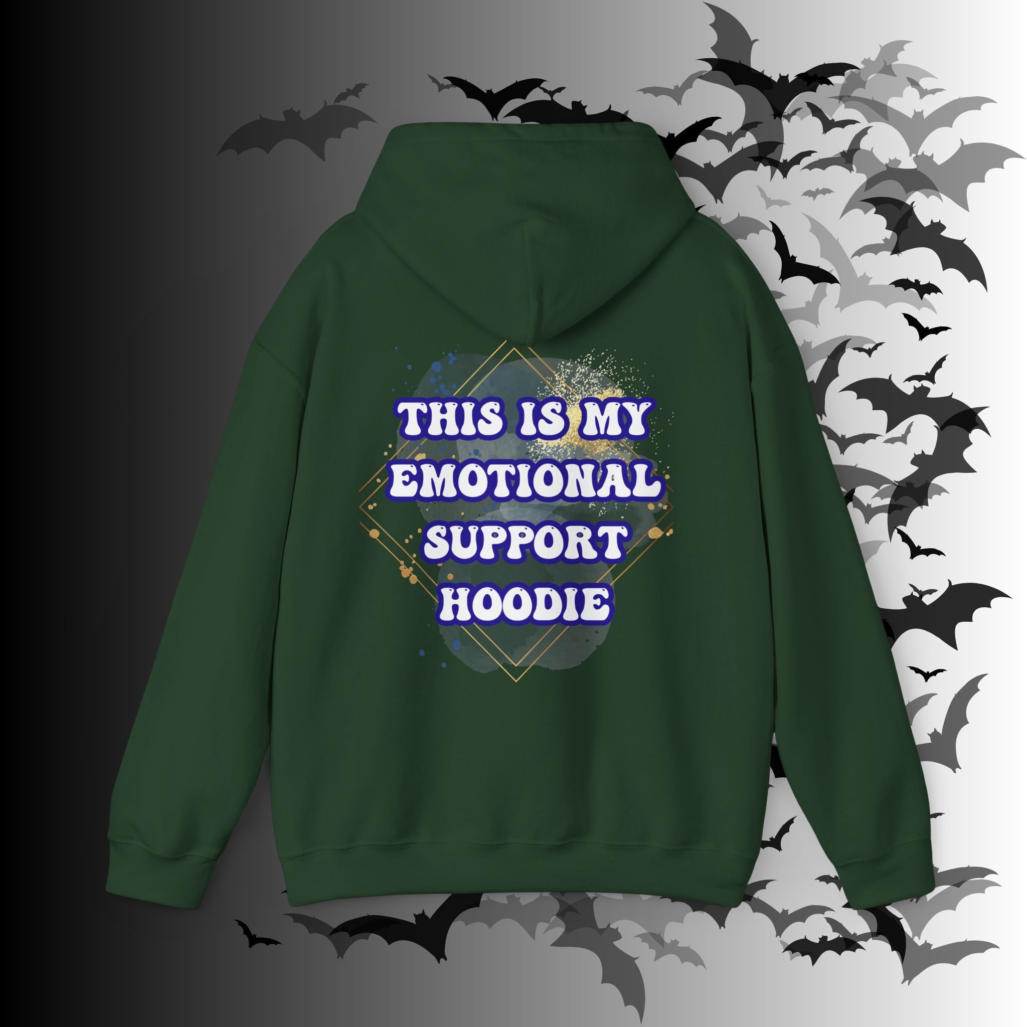 This Is My Emotional Support Hoodie — Funny Back Print Pullover