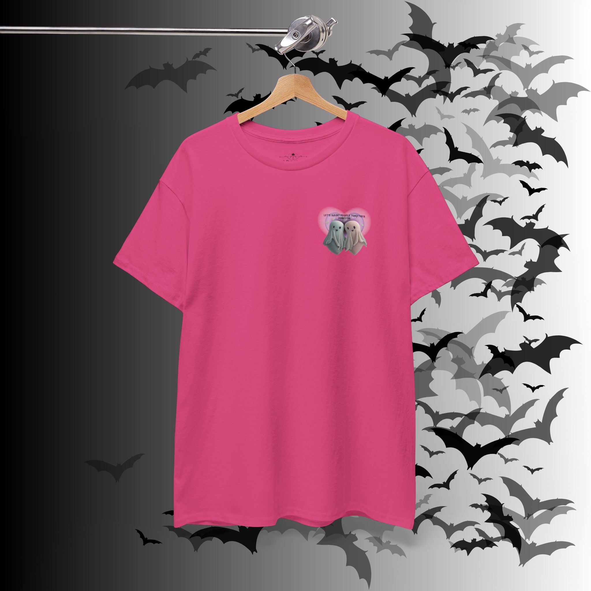 "Let's Haunt People Together Forever" Ghost Couples T-Shirt — Matching Halloween Tee